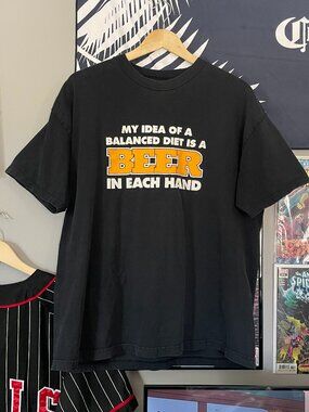 Vintage Joke Beer T-shirt XL